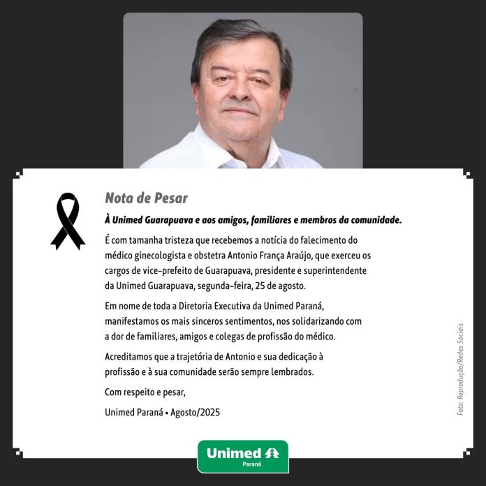 Antonio França de Araujo - condolencia Antonio França de Araujo - condolencia
