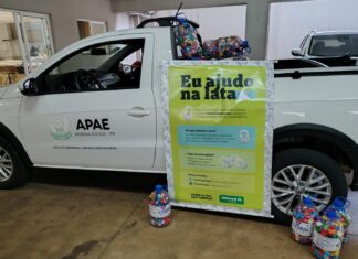 APAE de Jandaia do Sul entrega 60 galões de tampinhas à Unimed Apucarana unimed apucarana