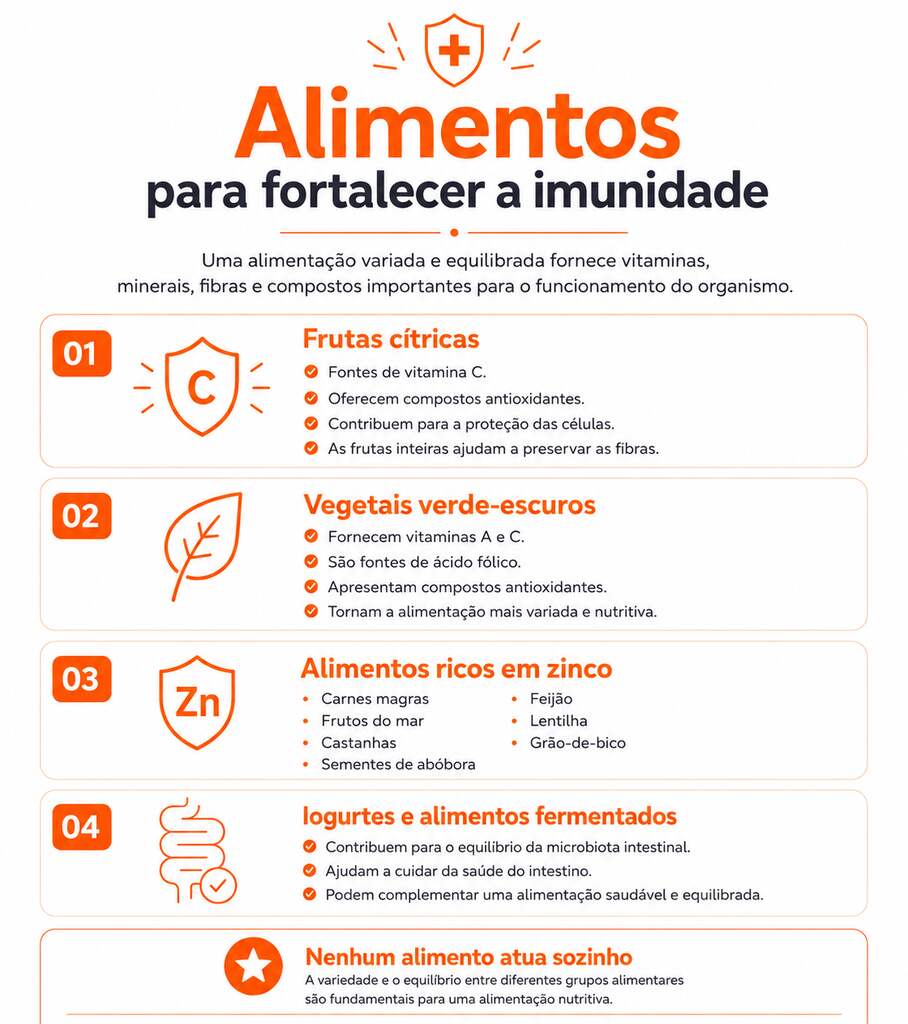 alimentos para fortalecer a imunidade